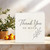 Thank You So Much Card, Minimal Botanical Design, Square Thank You Greeting Card, 145mm x 145mm, Includes Kraft Envelope