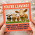 You're Leaving Funny Cow Card - Humorous Farewell Card for Work Colleague - Diverse Bunch of Likeable Characters - Workplace Goodbye