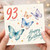 93rd Birthday Card, Happy Birthday Butterflies Card