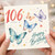 106th Birthday Card, Happy Birthday Butterflies Card
