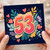 53rd Birthday Card, Colourful Floral Number 53 Card