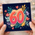60th Birthday Card, Colourful Floral Celebration Design
