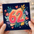 62nd Birthday Card, Floral Heart Design