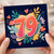 79th Birthday Card, Colourful Floral Heart Design
