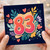 83rd Birthday Card, Colourful Floral Heart Design