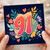 91st Birthday Card, Floral Number 91 Card