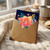 104th Birthday Card, Colourful Floral Heart Design