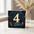 4th Birthday Card, Art Deco Happy Birthday Card