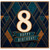 8th Birthday Card, Happy Birthday Art Deco Design