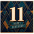 11th Birthday Card, Art Deco Happy Birthday Card