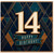 14th Birthday Card, Art Deco Happy Birthday Card
