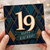 19th Birthday Card, Art Deco Happy Birthday Card