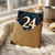 24th Birthday Card, Elegant Art Deco Happy Birthday Card
