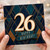 26th Birthday Card, Art Deco Happy Birthday Card