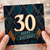30th Birthday Card, Art Deco Happy Birthday Card