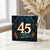 45th Birthday Card, Art Deco Happy Birthday Card
