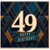 49th Birthday Card, Happy Birthday Art Deco Style Design