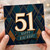 51st Birthday Card, Happy Birthday Art Deco Design