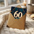 60th Birthday Card, Elegant Art Deco Happy Birthday Card