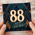 88th Birthday Card, - Happy Birthday Art Deco 88 Birthday Card