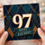 97th Birthday Card, Art Deco Style Happy Birthday Card