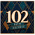 102nd Birthday Card, Art Deco Happy 102nd Birthday Card