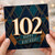 102nd Birthday Card, Art Deco Happy 102nd Birthday Card