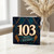 103rd Birthday Card, Art Deco Happy Birthday Card