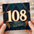 108th Birthday Card, Happy Birthday Art Deco Age 108 Card