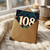 108th Birthday Card, Happy Birthday Art Deco Age 108 Card