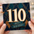 110th Birthday Card, Art Deco Happy Birthday Card