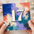 17th Birthday Card, Bold Abstract Paint Splatter Design