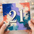 21st Birthday Card, Abstract Paint Splatter Design