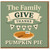 Thanksgiving Greeting Card - The Family Give Thanks and Eat Pumpkin Pie - Autumn Seasonal Family Card with Pumpkin Pie Illustration