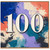 100th Birthday Card, Bold Colourful Abstract Design