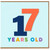 17th Birthday Card, 17 Years Old Colourful Number Design