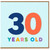 30th Birthday Card, 30 Years Old Card