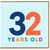 32nd Birthday Card, 32 Years Old Birthday Card