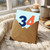 34th Birthday Card, 34 Years Old Colourful Numeral Design