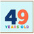 49th Birthday Card, 49 Years Old Card