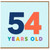 54th Birthday Card, 54 Years Old Card
