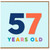57th Birthday Card, 57 Years Old Card