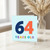 64th Birthday Card, 64 Years Old Colourful Age Greeting Card