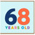 68th Birthday Card, 68 Years Old Card