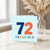 72nd Birthday Card, 72 Years Old Card