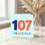 107th Birthday Card, 107 Years Old Card