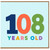 108th Birthday Card, 108 Years Old Birthday Card