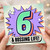 6th Birthday Card, 6 & Bossing Life!