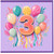 3rd Birthday Card, Colourful Balloon Number 3 Card
