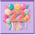 22nd Birthday Card, Colourful Balloons and Confetti Celebration Card